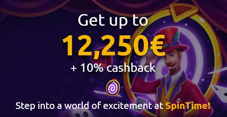Spin Time casino welcome offer